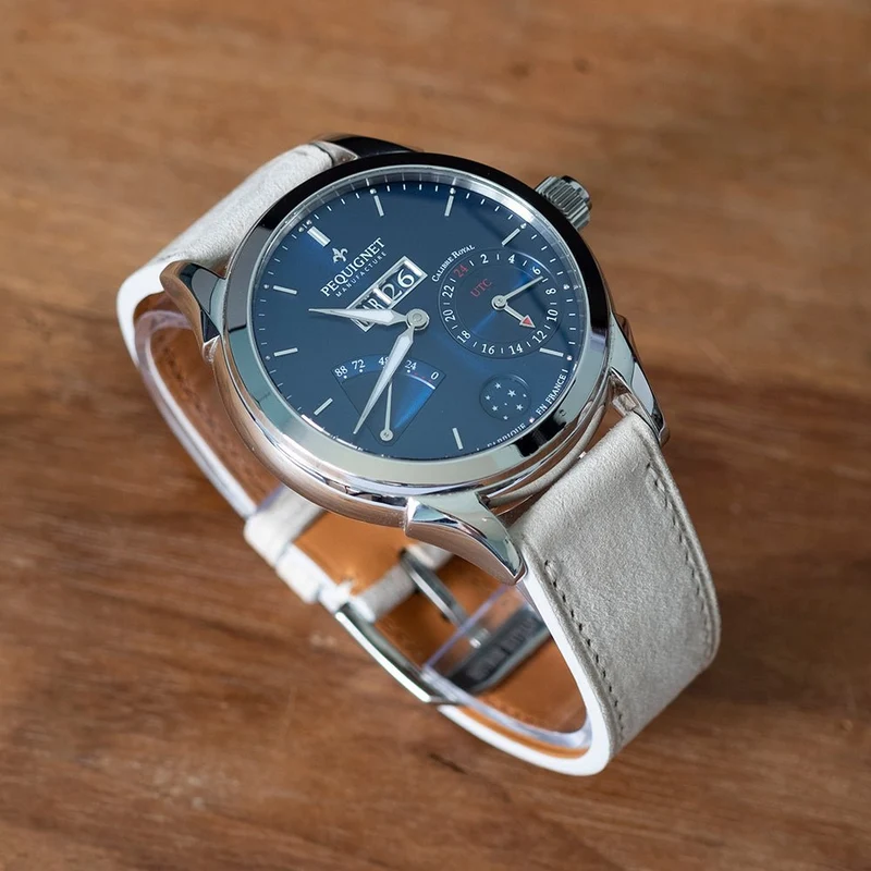 Bracelet de montre nubuck crème