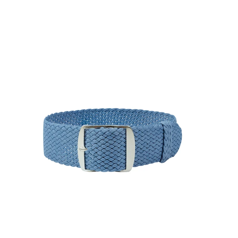 Bracelet montre Perlon - Bleu pétrole