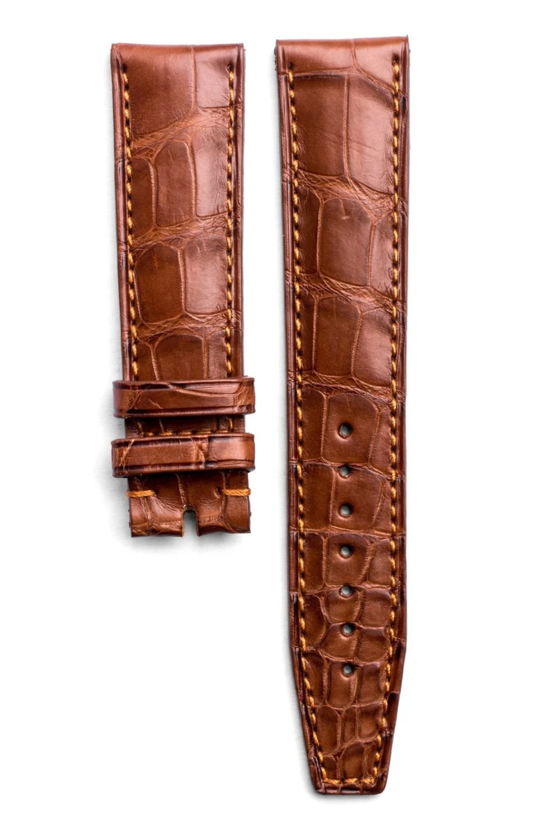 Monochrome - Bracelet montre alligator - Miel