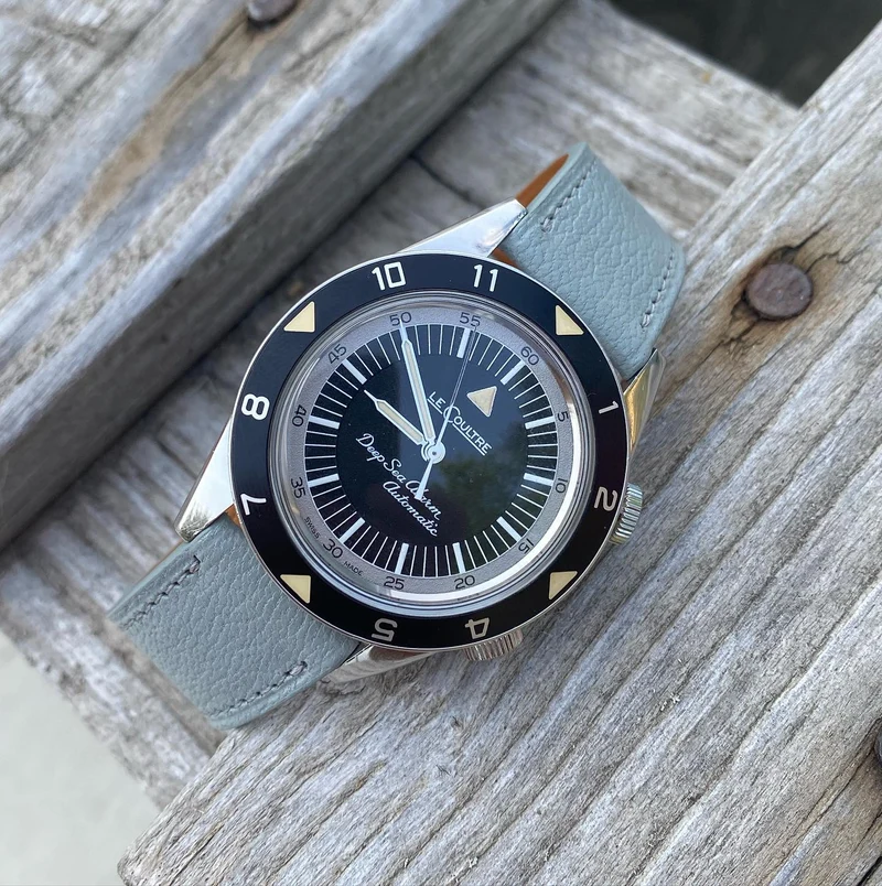 Bracelet de montre chèvre gris