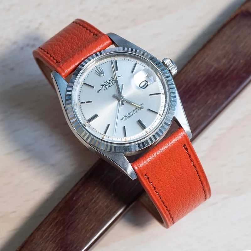Bracelet de montre chèvre Tangerine