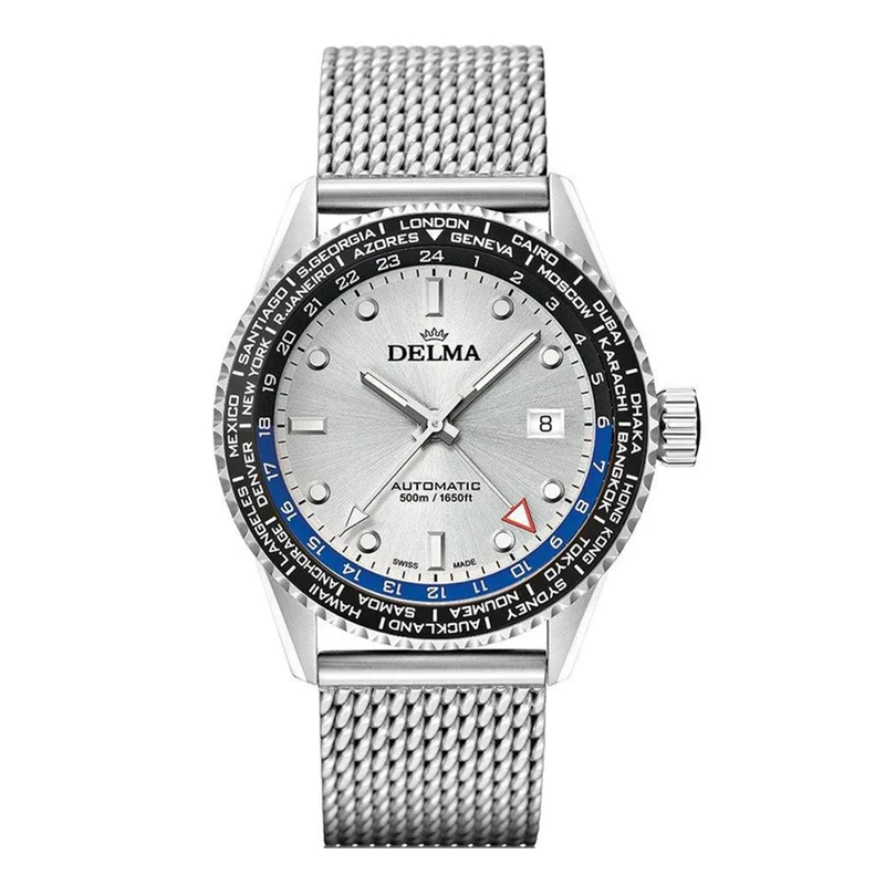 Montre Delma Cayman Worldtimer Automatic Grey 41801.710.6.061