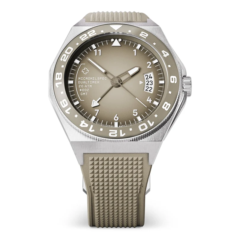 Montre Micromilspec Dualtimer Pilot GMT Sand Dial