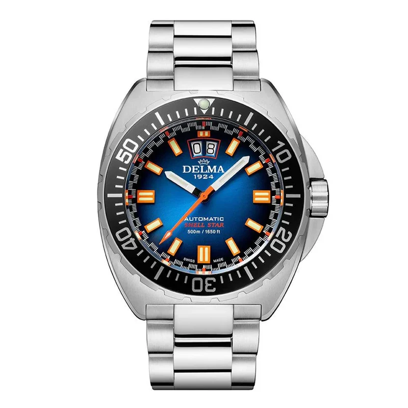 Montre Delma Shell Star Big Date Blue 41703.736.6.041
