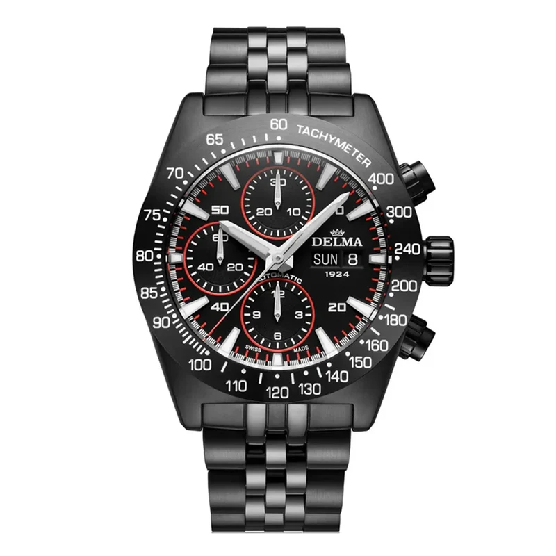Montre Delma Montego Black & Red edition 44701.732.6.031