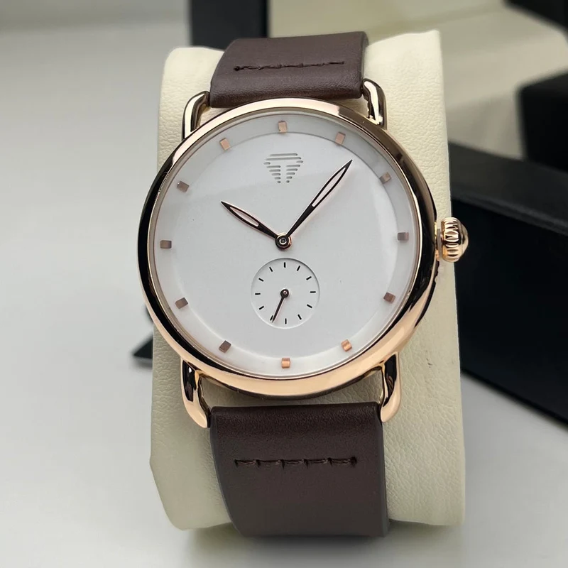 TOMI T-037 Business Luxury Minimalist Watch Classic Round Dial Side Second