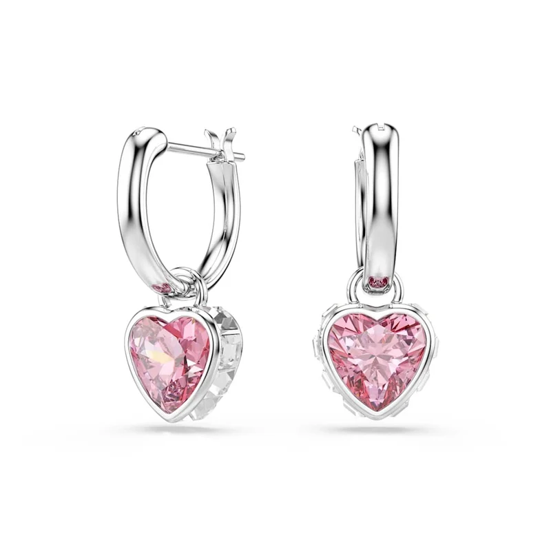 Swarovski Boucles d'oreilles Chroma argentées avec accents roses 5757814