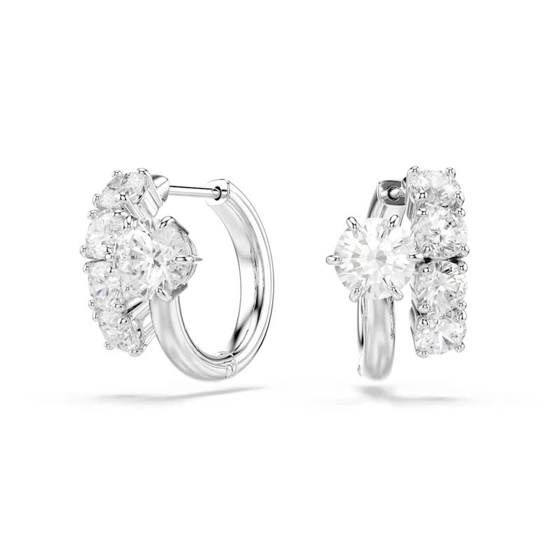 Swarovski Boucles d'oreilles Matrix Crash argentées 5753572