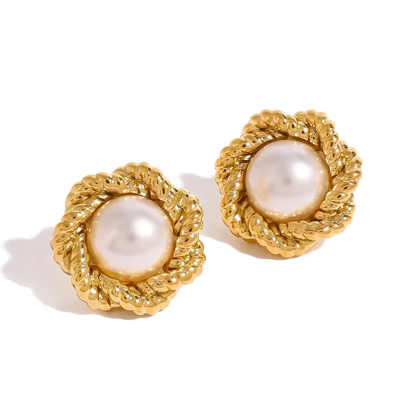 Snow : Boucles d’oreilles vintage
