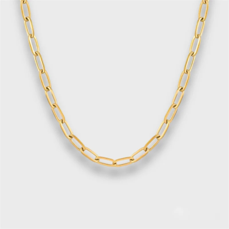 Collier chaîne trombone personnalisable avec charms