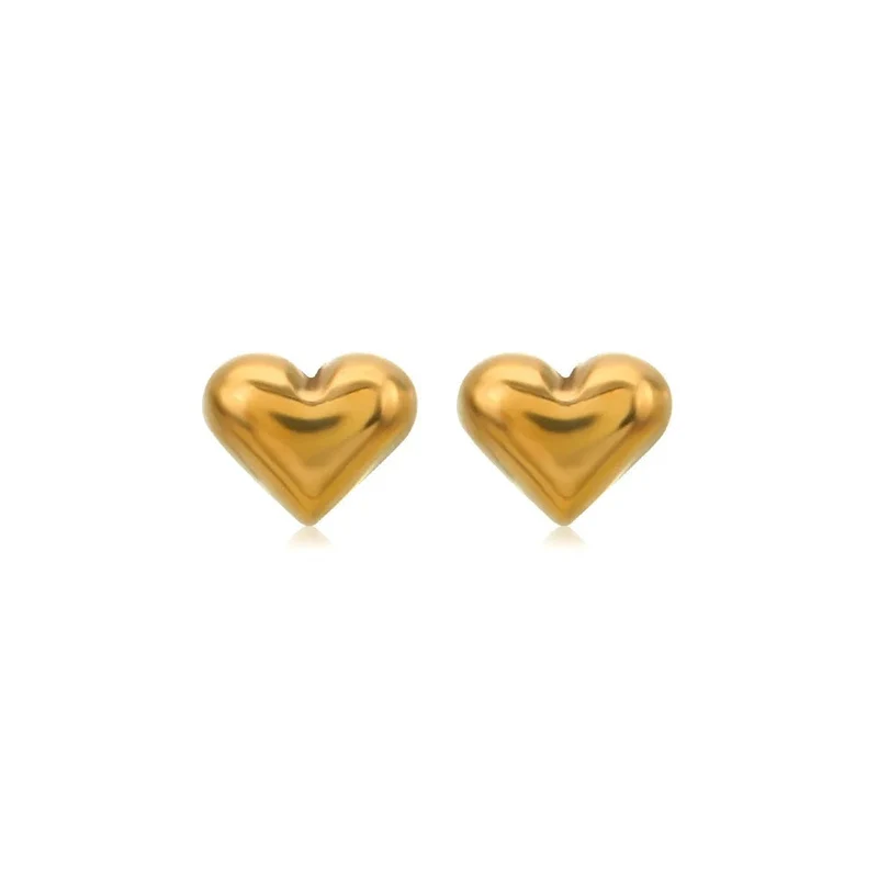 Émilie : Boucles d’oreilles puce petits coeurs