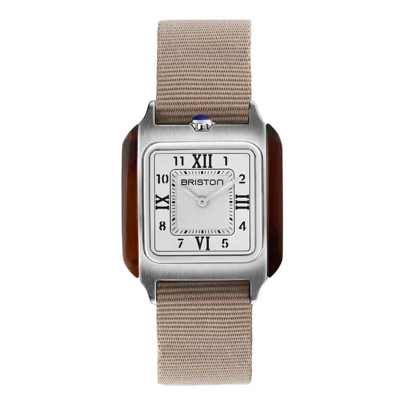Montre Briston Streamliner Kennedy 30 Tortoise Blanche 252030.SA.T.2.NT