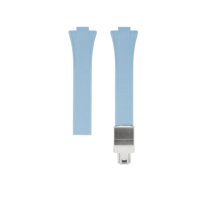 Bracelet Montre Delugs Caoutchouc CTS Bleu Clair Tissot PRX 40 mm