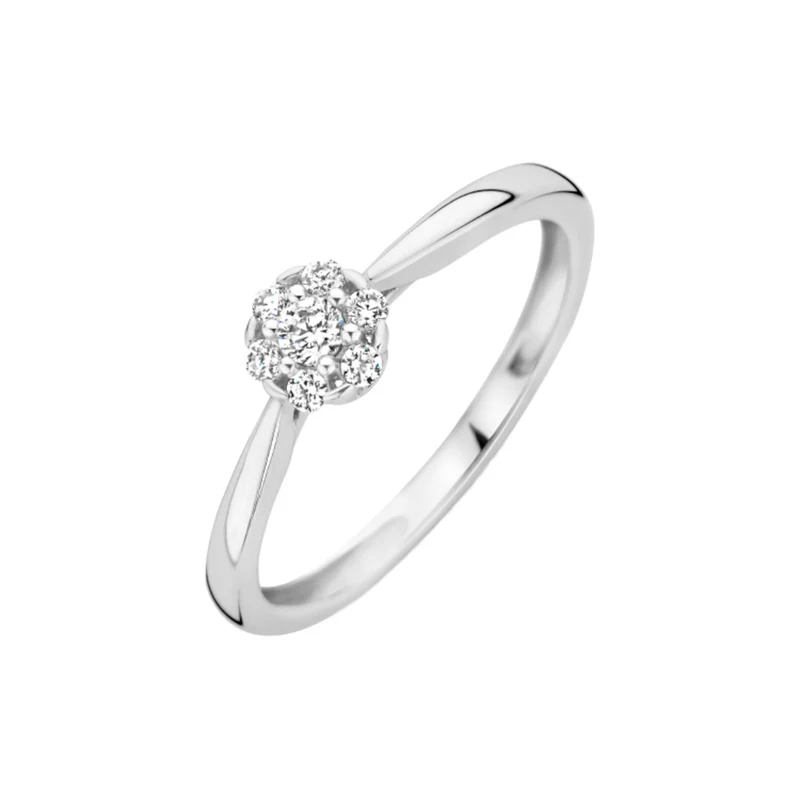 Blush Femmes Bague Or blanc 14 carats 1248WZI/60
