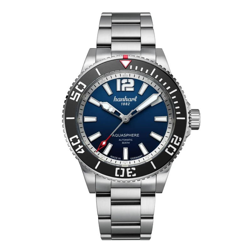 Montre Hanhart Aquasphere Ocean Fade Black 42mm 777.271-6428