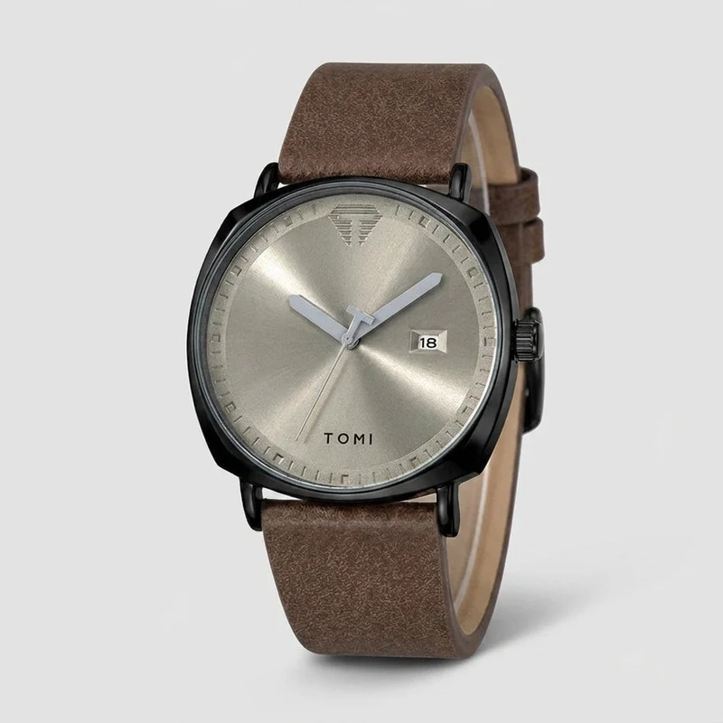 TOMI T-044 Luxury Watch Quartz Date | Premium Gift Box
