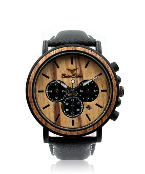 Montre en bois premium mixte be terrabiome