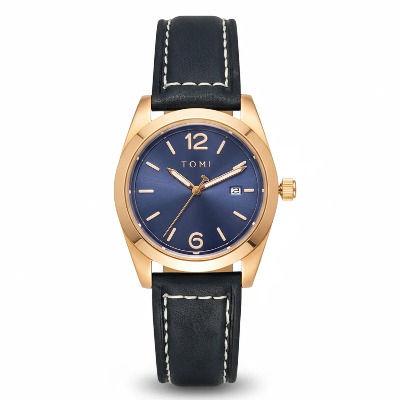 TOMI T-095 Luxury Watch Dial Quartz Date