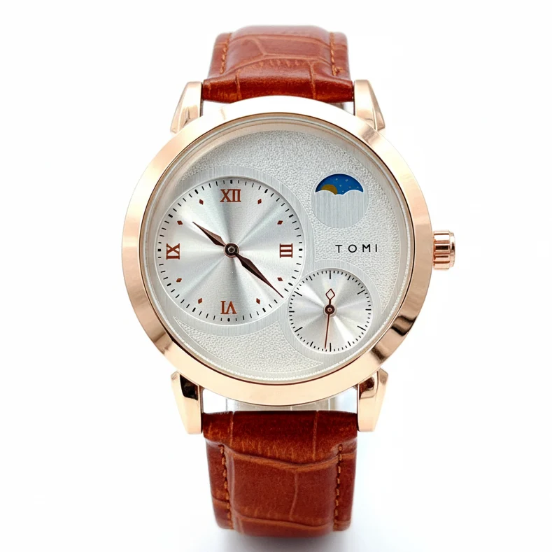 TOMI T-236 Side Second Moon Graph Watch