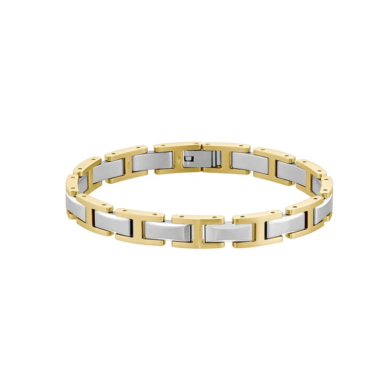 Hugo Boss Acier Inoxydable Bicolore Homme Bracelet Chaîne HBJ1580793
