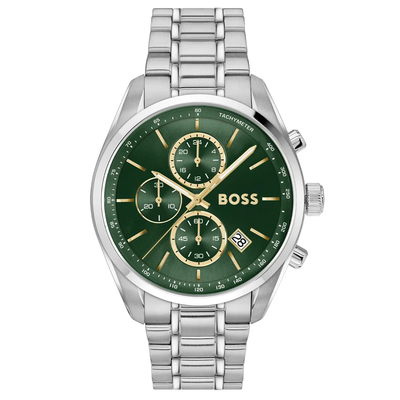 Hugo Boss Grand Prix 44 Montre Homme En Argent HB1514266