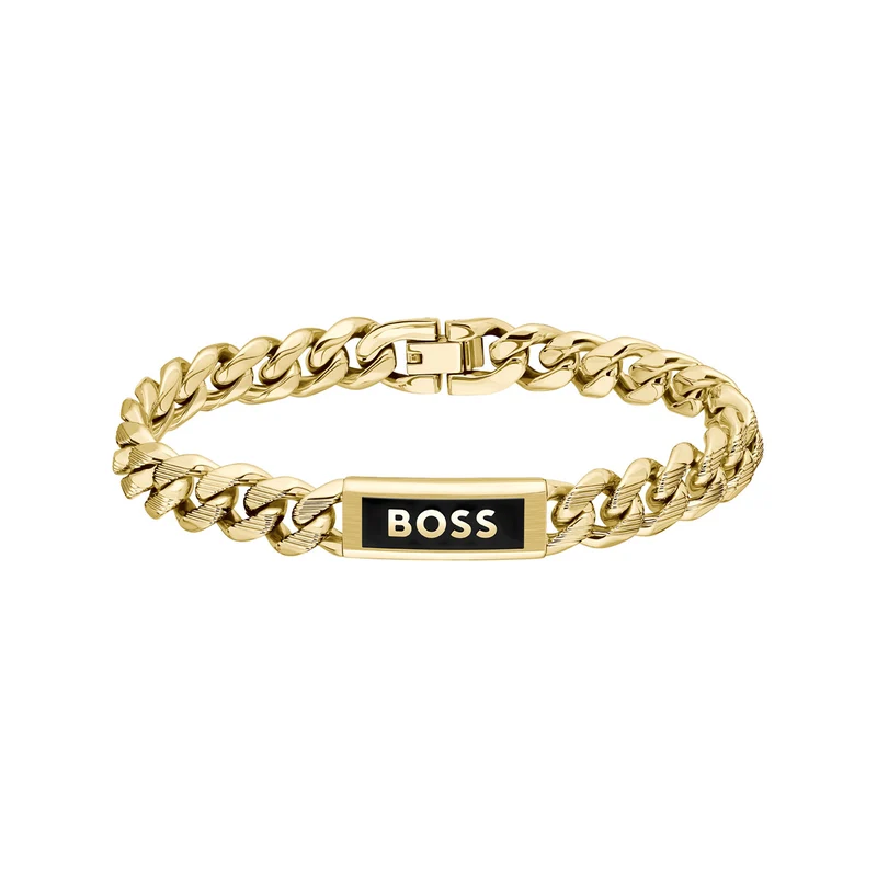 Hugo Boss Kassy Emblem Bracelet Couleur Or HBJ1580680M