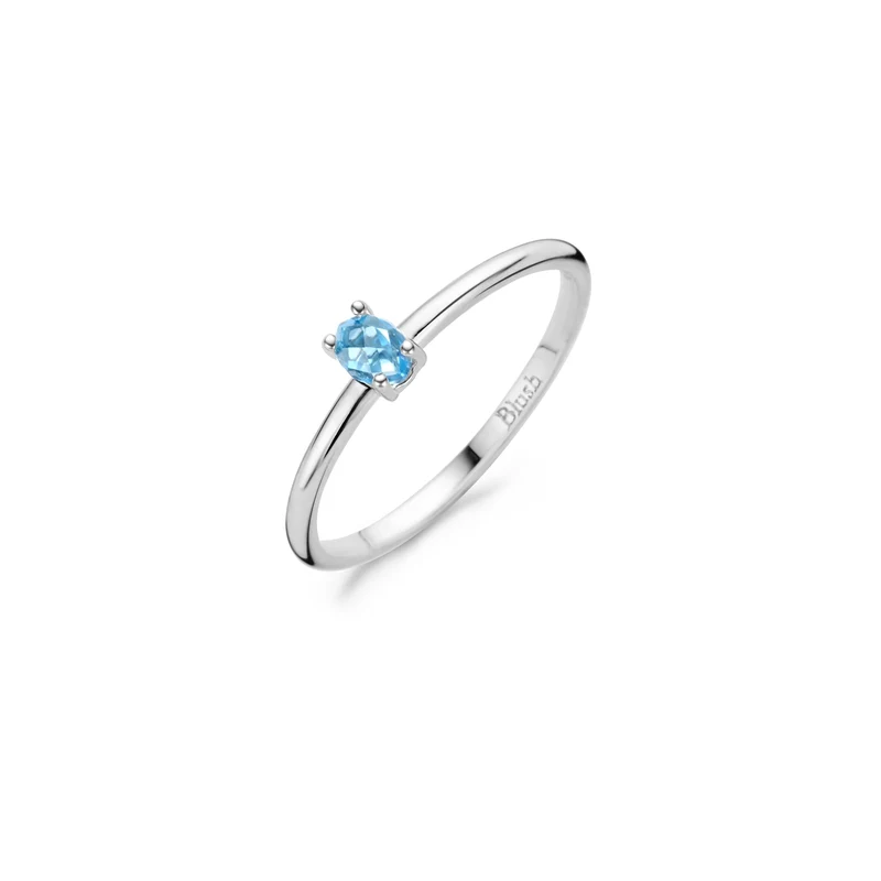 Blush Femmes Bague Or blanc 1204WBT/56