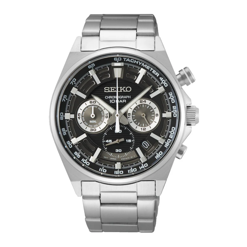 Seiko Chronograph Hommes Montre Argent SSB397P1