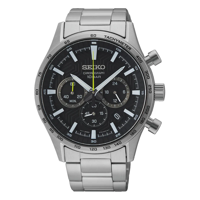 Seiko Chronograph Hommes Montre Argent SSB413P1