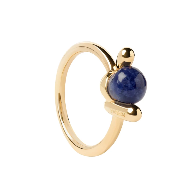 P D Paola Twist Bague torsadée en argent sterling 925 plaqué or AN01-D21-12