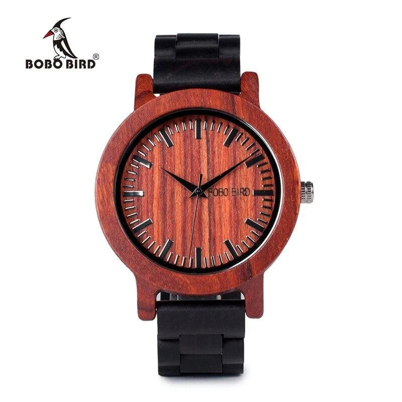 Montre en bois d'ébène femme bionua