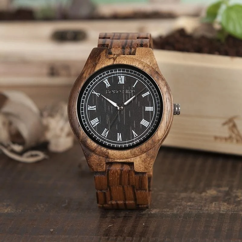 Montre en bois homme machu