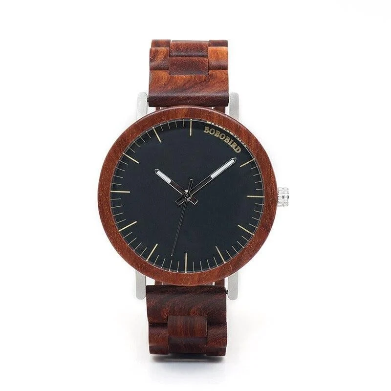 Montre en bois homme et femme palpita