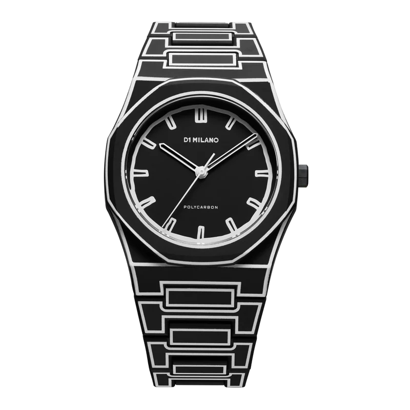 Montre D1 Milano Black Sketch Polycarbon 40,5mm D1-PCBJ33