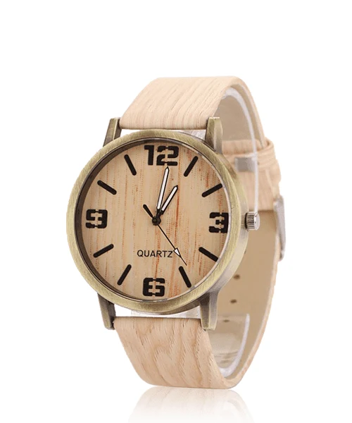 Montre en bois homme et femme be initiale