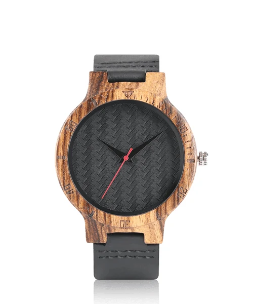 Montre en bois homme be carbone