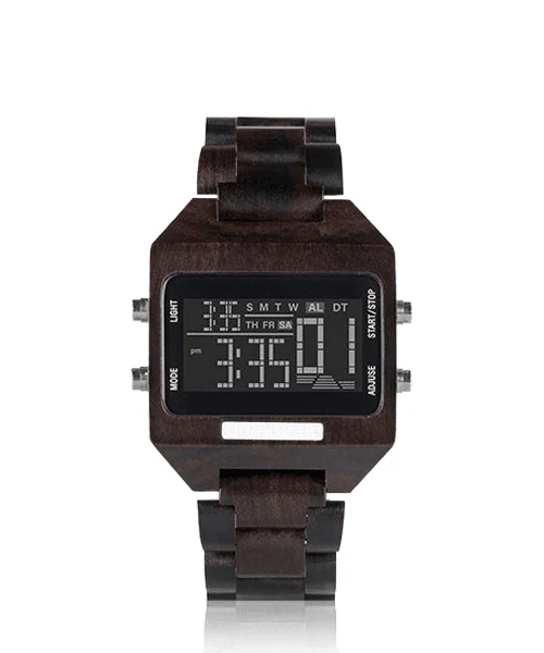 Montre en bois homme et femme be pixel
