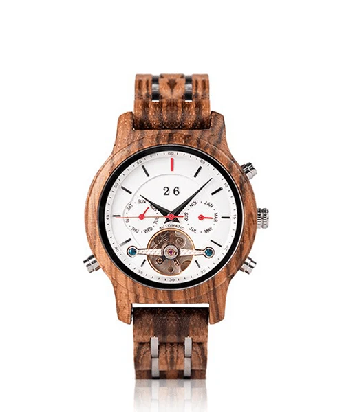 Montre en bois automatique be aventure
