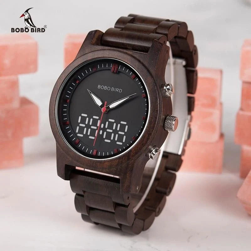 Montre en bois homme et femme be rivalité