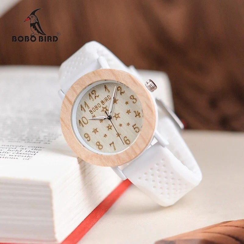 Montre en bois femme be snow