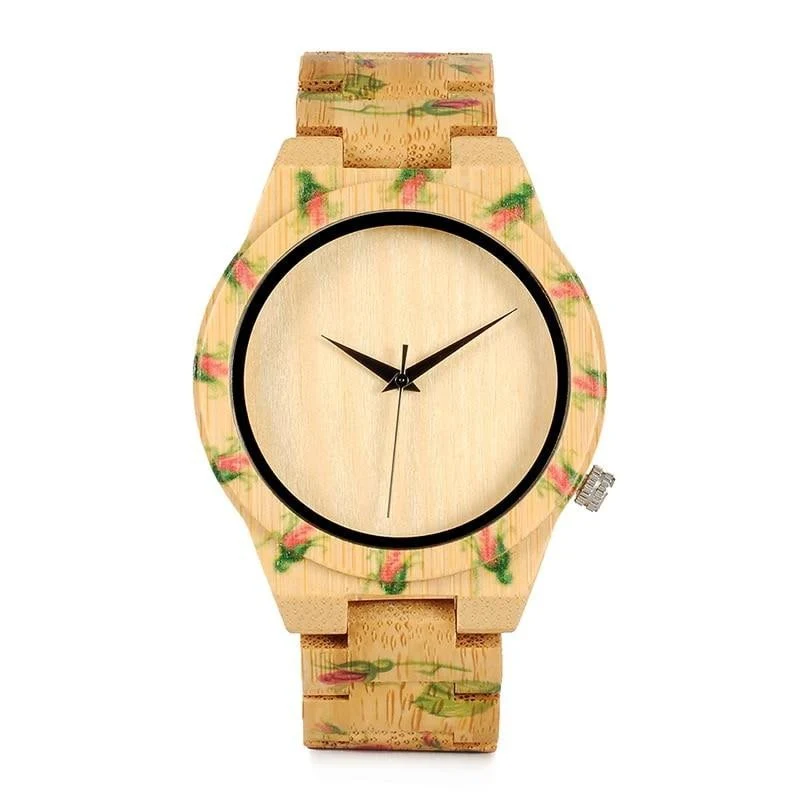 Montre en bois femme be poacée