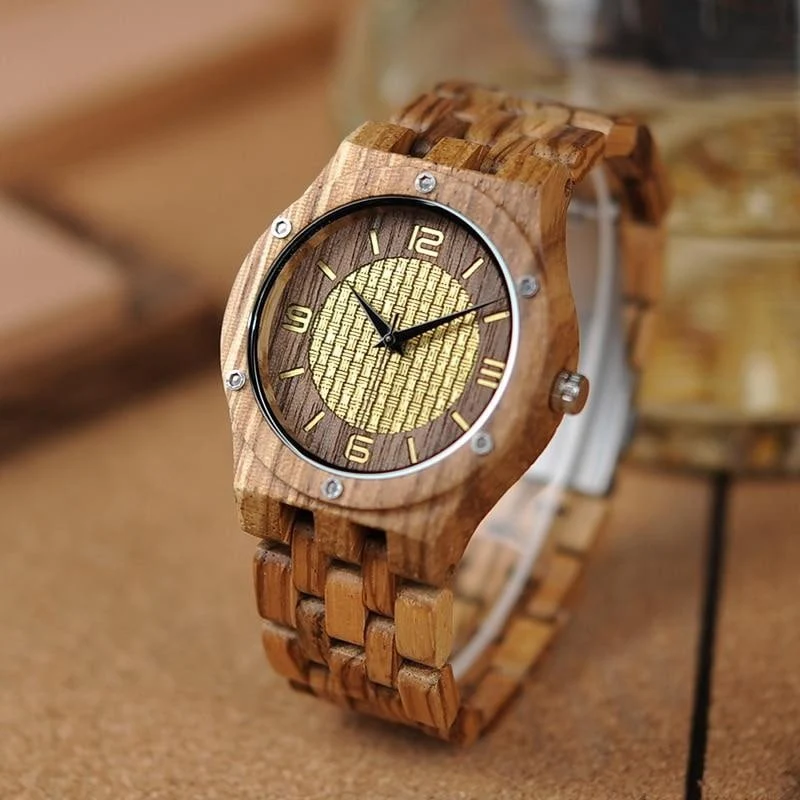 Montre en bois homme be tatami