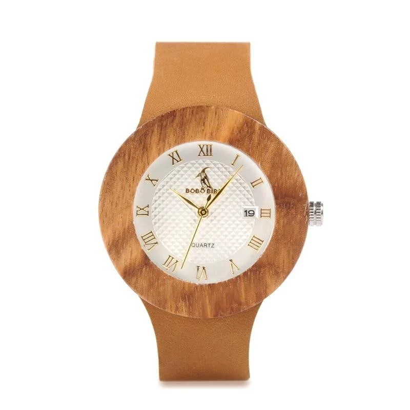 Montre en bois femme tikal