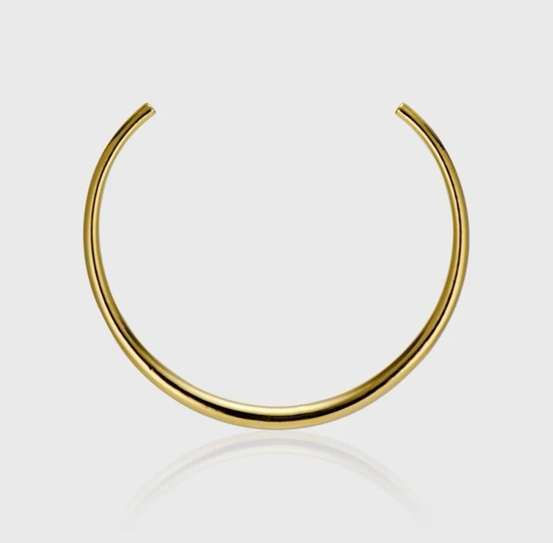 Choker Ras de Cou – Tour de Cou en Acier Inoxydable Doré ou Argenté : Dalia
