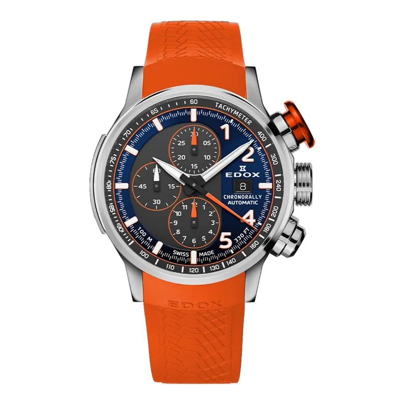 Montre Edox Chronorally Automatique 45mm 01129-TOCAO-BUGO