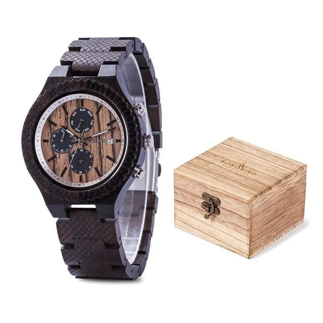 Montre en bois homme pukan
