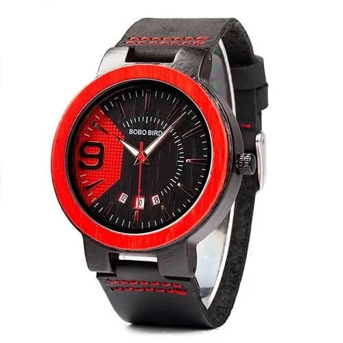 Montre en bois homme speed nine