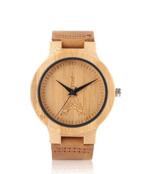 Montre en bois homme paris