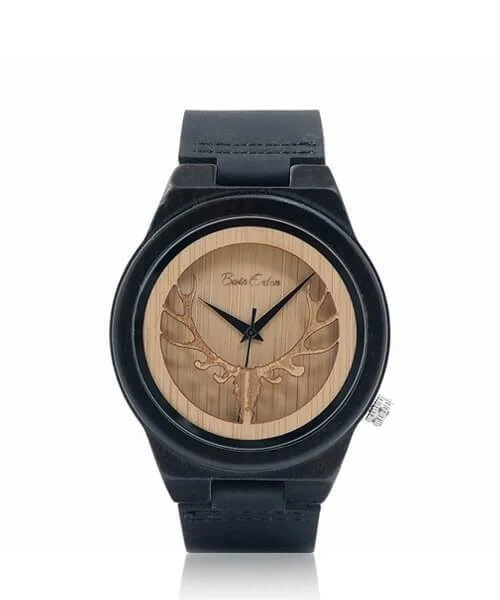Montre en bois homme ranao cerf