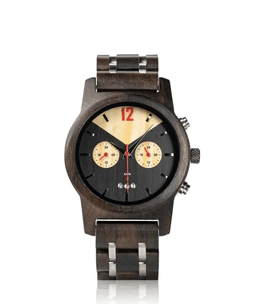 Montre en bois homme et femme be dualité